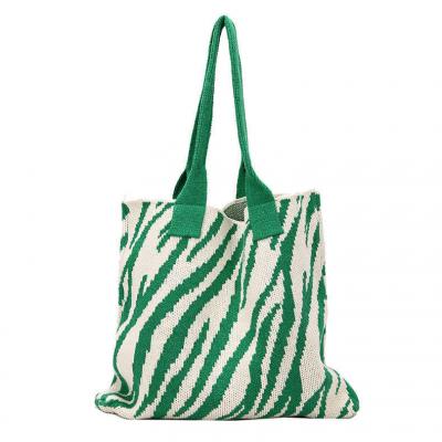 Zebra Knit Bag